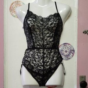 One Piece Lingerie for Women Naughty Sexy Lace (L)